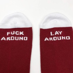 CHAUSSETTES CULT BIG LOGO BORDEAUX